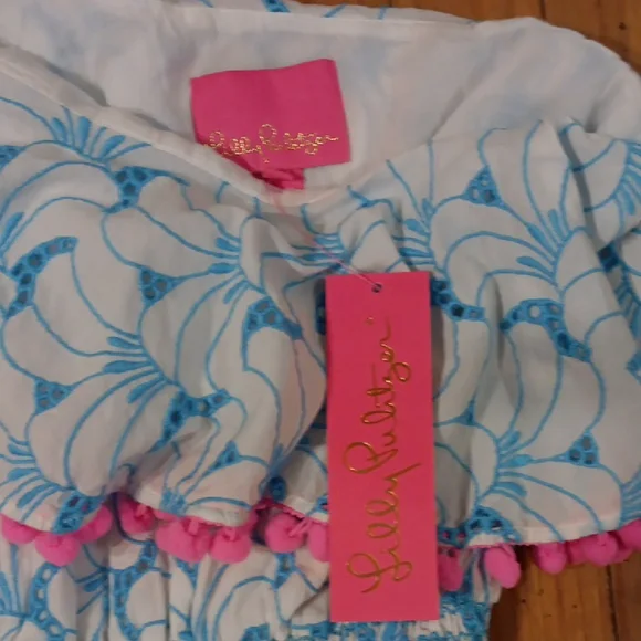 Lilly Pulitzer Blue and White One-Shoulder Sundress XS NWT - Picture 2 of 2